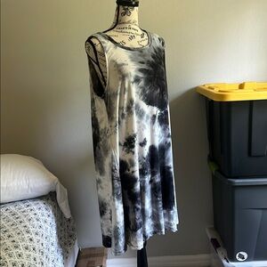 Black and White Casual MAXI Midi Sundress X2